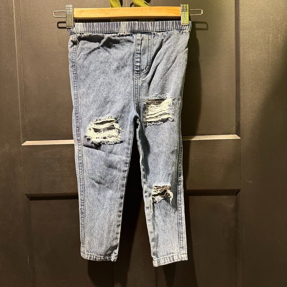 Ripped Distressed Denim Jeans - Size 4T ⭐👖